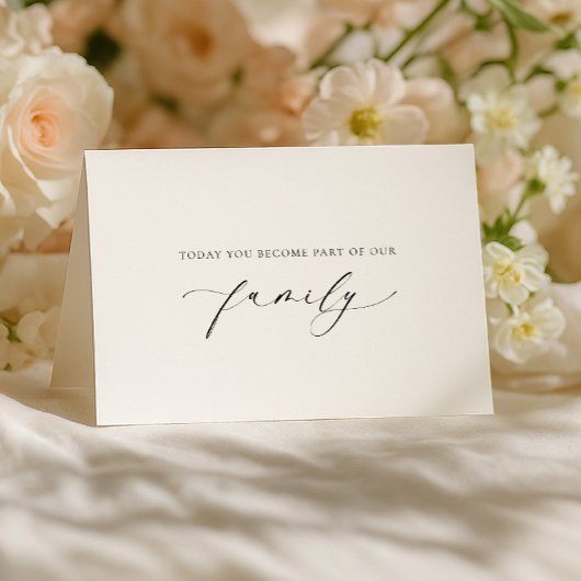 Ellesmere Today You Become Family Wedding Day カード