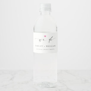 Ellesmere We Do 結婚 Water Bottle Label ペットボトルラベル