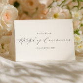 Ellesmere Wedding Master of Ceremonies Proposal カード