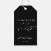 EllesmereIn黒酔い富宝くじ結婚くじ ギフトタグ (正面)