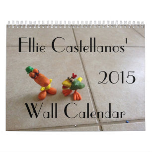 Ellie Castellanos 2015の壁掛けカレンダー カレンダー