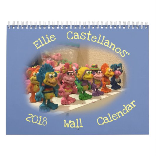 Ellie Castellanos 2018の壁掛けカレンダー カレンダー (カバー)