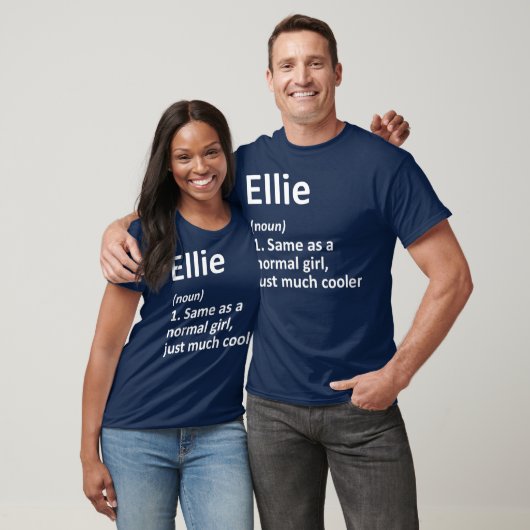 ELLIE Definition Personalized Name Funny Gift Tシャツ (ユニセックス)