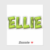 Ellie Name Kiwi Design Aufkleber Sticker シール (シート)