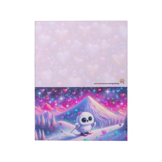 Ellie the Owl Notepad ノートパッド (回転)