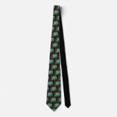Ellie! Turquoise Elephant Necktie ネクタイ (正面)