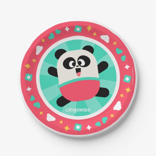 ElliotとのLingokidsパーティー紙プレート ペーパープレート (正面)