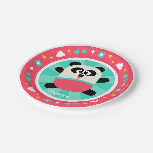 ElliotとのLingokidsパーティー紙プレート ペーパープレート (アングル)