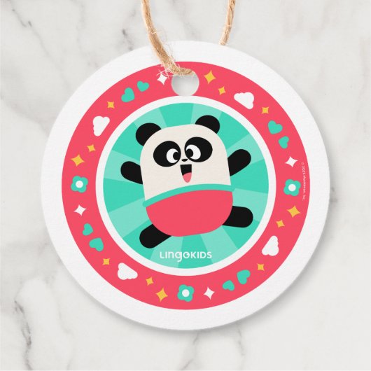 ElliotとのLingokidsパーティー フェイバータグ (裏面)