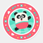 ElliotとのLingokidsパーティー ラウンドシール (正面)