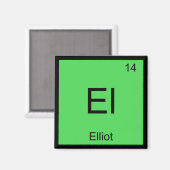 Elliot 名前 化学元素 周期表 マグネット (正面/裏面)