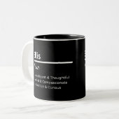 Ellis Boy Name Definition Personalized Mug ツートーンマグカップ (正面左)