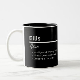 Ellis Boy Name Definition Personalized Mug ツートーンマグカップ