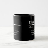 Ellis Boy Name Definition Personalized Mug ツートーンマグカップ (中央)