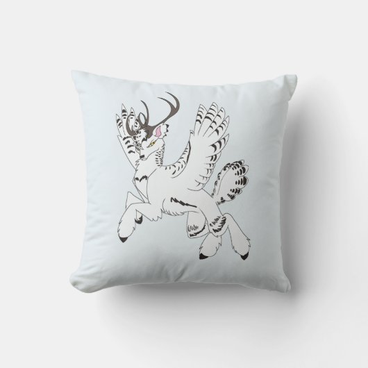 Ellis Dark Fantasy Reindeer Accent Pillow クッション (正面)
