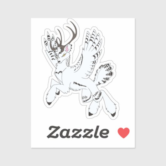 Ellis Fantasy Reindeer Custom-Cut Vinyl Sticker シール (シート)