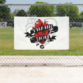 Ellis Ringle Outdoor Bannerの「ありがとう」 横断幕 (インサイチュ)