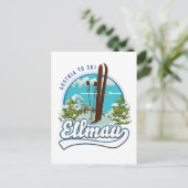 Ellmau Austria スキーロゴ ポストカード (スタンド正面)