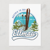 Ellmau Austria スキーロゴ ポストカード (正面)