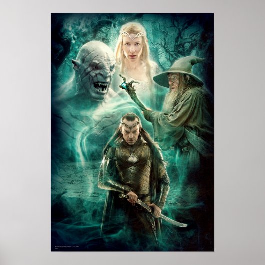 ELLOND™、Azog、Galadriel、Gandalfグラフィック ポスター (正面)