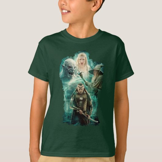 ELLOND™、Azog、Galadriel、Gandalfグラフィック Tシャツ (正面)