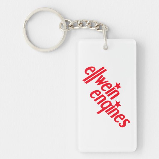 Ellweinカスタマイズ可能なエンジン主Fob キーホルダー (正面)