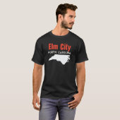 Elm City North Carolina USA State America Travel Tシャツ (正面フル)