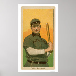 Elmerの軽打のベースボールカード1909年 ポスター