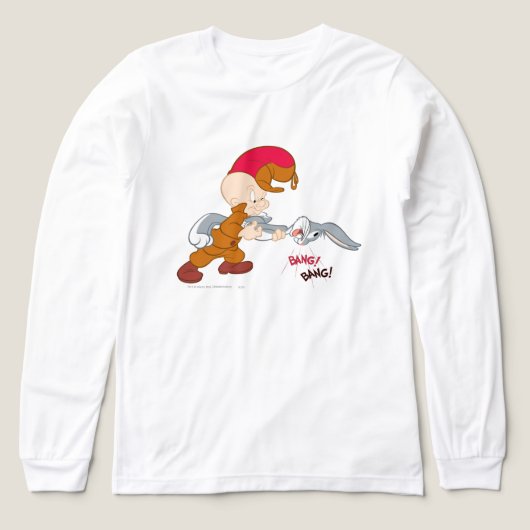 ELMER FDD™とBUGS BUNNY™ トライブレンドＴシャツ (デザイン正面)