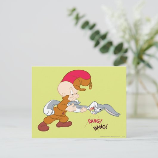 ELMER FDD™とBUGS BUNNY™ ポストカード (スタンド正面)