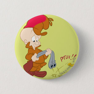 ELMER FUDD™の銃の障害 缶バッジ