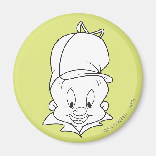 ELMER FUDD™ヘッドショット マグネット (正面)