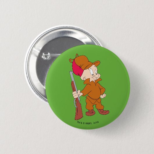 ELMER FUDD™| With Gun 缶バッジ (正面&裏面)