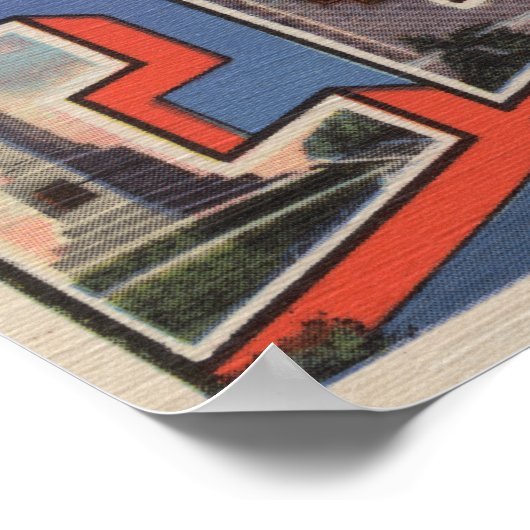 Elmira, New York - Large Letter Scenes ポスター (角)