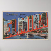 Elmira, New York - Large Letter Scenes ポスター (正面)
