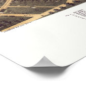 Elmira, NYパノラママップ – 1873 ポスター (角)