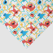 ElmoとCookieのモンスターおもしろいシェイプパターン 薄葉紙 (詳細)