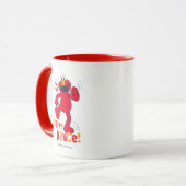 Elmoは|幸せなダンスをします マグカップ (正面左)