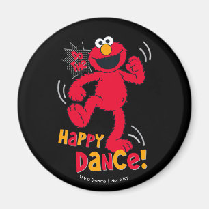 Elmoは 幸せなダンスをします マグネット