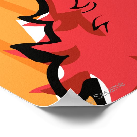 Elmo -ブーイング! ポスター (角)