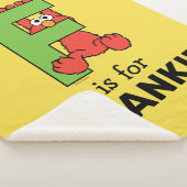 Elmo Alphabet | F Green シェルパブランケット (3/4)