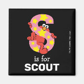 Elmo Alphabet | S Star マグネット (正面)