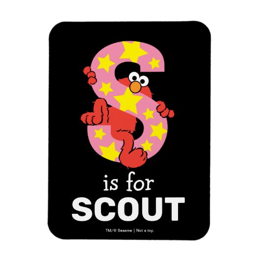 Elmo Alphabet | S Star マグネット (縦)