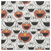 Elmo Color Pop Face Pattern ファブリック (見本)