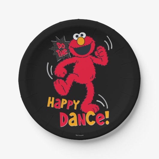 Elmo | Do the Happy Dance ペーパープレート (正面)
