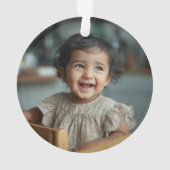 Elmo Face Chalkboard | Customized Name & Photo オーナメント (裏面)