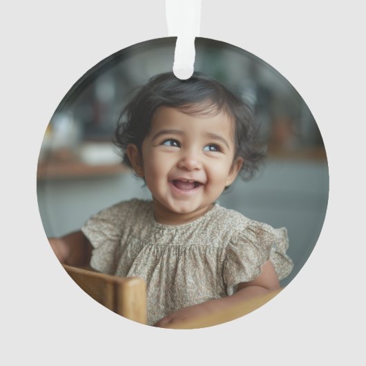 Elmo Face Chalkboard | Customized Name & Photo オーナメント (裏面)