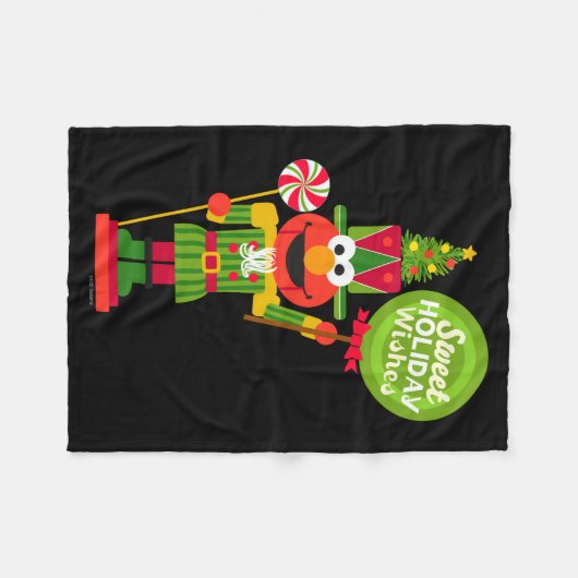 Elmo Nutcracker  フリースブランケット (正面(横))