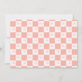 Elmo Pink Confetti 1st Birthday Celebration 招待状 (裏面)