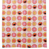 Elmo Pom-Pomパターン シャワーカーテン (正面)